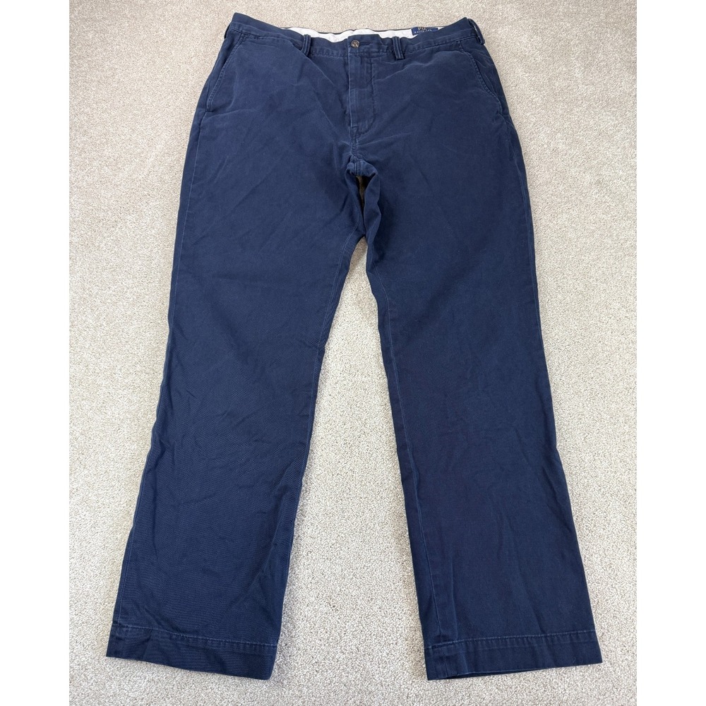 Polo Ralph Lauren Classic Fit Mens 36x32 (Fits 36x30.5) Pants Blue Chino Preppy
